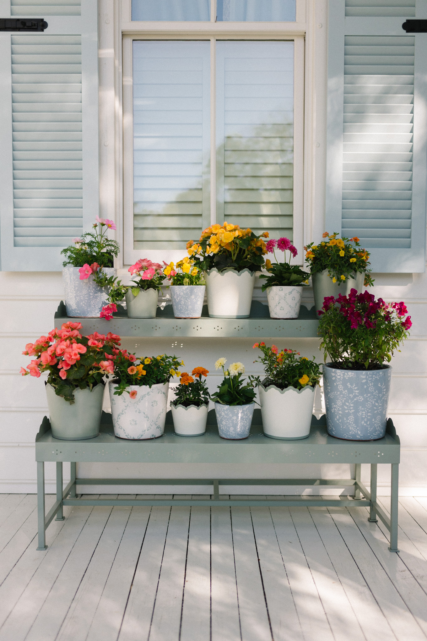 blue green white home goods pottery barn